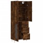vidaXL Highboard Räuchereiche 69,5x34x180 cm Holzwerkstoff vidaXL Highboard Räuchereiche 69,5x34x180 cm Holzwerkstoff