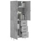 vidaXL Highboard Betongrau 69,5x34x180 cm Holzwerkstoff vidaXL Highboard Betongrau 69,5x34x180 cm Holzwerkstoff
