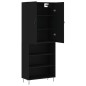 vidaXL Highboard Schwarz 69,5x34x180 cm Holzwerkstoff vidaXL Highboard Schwarz 69,5x34x180 cm Holzwerkstoff