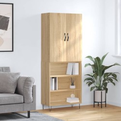 vidaXL Highboard Sonoma-Eiche 69,5x34x180 cm Holzwerkstoff