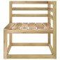 vidaXL 5-tlg. Garten-Lounge-Set mit Creme Kissen