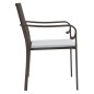 vidaXL Gartenstühle mit Kissen 4 Stk. Braun 56x59x84 cm Poly Rattan vidaXL Gartenstühle mit Kissen 4 Stk. Braun 56x59x84 cm Poly Rattan