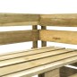 vidaXL Garten-Ecksofa aus Paletten Grün Imprägniertes Kiefernholz vidaXL Garten-Ecksofa aus Paletten Grün Imprägniertes Kiefernholz