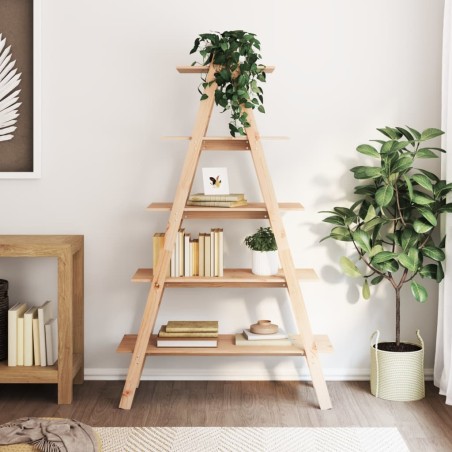 vidaXL Regal mit 5 Böden A-Form 110x40x180,5 cm Massivholz Kiefer