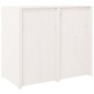 vidaXL Outdoor-Küchenschrank Weiß 106x55x92 cm Massivholz Kiefer vidaXL Outdoor-Küchenschrank Weiß 106x55x92 cm Massivholz Kiefer