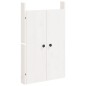 vidaXL Türen für Outdoor-Küche Weiß 50x9x82 cm Massivholz Kiefer vidaXL Türen für Outdoor-Küche Weiß 50x9x82 cm Massivholz Kiefer