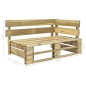 vidaXL 2-Sitzer-Palettensofa mit Kissen Grün Imprägniertes Kiefernholz vidaXL 2-Sitzer-Palettensofa mit Kissen Grün Imprägniertes Kiefernholz