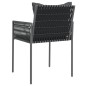 vidaXL Gartenstühle mit Kissen 6 Stk. Schwarz 54x61x83 cm Poly Rattan vidaXL Gartenstühle mit Kissen 6 Stk. Schwarz 54x61x83 cm Poly Rattan