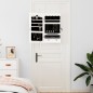 Schmuckschrank mit Spiegel Wandmontage Weiß 37,5x10x67 cm Schmuckschrank mit Spiegel Wandmontage Weiß 37,5x10x67 cm