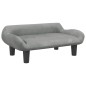 vidaXL Kindersofa Hellgrau 70x40x24 cm Samt vidaXL Kindersofa Hellgrau 70x40x24 cm Samt