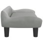vidaXL Kindersofa Hellgrau 70x40x24 cm Samt vidaXL Kindersofa Hellgrau 70x40x24 cm Samt