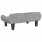 vidaXL Kindersofa Hellgrau 70x40x24 cm Samt vidaXL Kindersofa Hellgrau 70x40x24 cm Samt