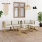 vidaXL 6-tlg. Garten-Lounge-Set mit Kissen Kiefernholz Imprägniert vidaXL 6-tlg. Garten-Lounge-Set mit Kissen Kiefernholz Imprägniert
