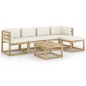 vidaXL 6-tlg. Garten-Lounge-Set mit Kissen Kiefernholz Imprägniert vidaXL 6-tlg. Garten-Lounge-Set mit Kissen Kiefernholz Imprägniert