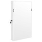 Schmuckschrank mit Spiegel Wandmontage Weiß 37,5x10x67 cm Schmuckschrank mit Spiegel Wandmontage Weiß 37,5x10x67 cm