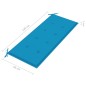 vidaXL 2-Sitzer-Gartenbank mit Auflage 120 cm Grau Eukalyptusholz vidaXL 2-Sitzer-Gartenbank mit Auflage 120 cm Grau Eukalyptusholz