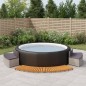 vidaXL Whirlpool-Umrandung Grau Poly-Rattan und Massivholz Akazie vidaXL Whirlpool-Umrandung Grau Poly-Rattan und Massivholz Akazie
