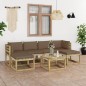 vidaXL 7-tlg. Garten-Lounge-Set mit Kissen Imprägniertes Kiefernholz vidaXL 7-tlg. Garten-Lounge-Set mit Kissen Imprägniertes Kiefernholz