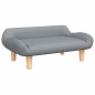 vidaXL Kindersofa Hellgrau 70x40x24 cm Stoff vidaXL Kindersofa Hellgrau 70x40x24 cm Stoff