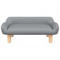 vidaXL Kindersofa Hellgrau 70x40x24 cm Stoff vidaXL Kindersofa Hellgrau 70x40x24 cm Stoff