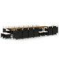 vidaXL 21-tlg. Garten-Essgruppe mit Kissen Schwarz Poly Rattan vidaXL 21-tlg. Garten-Essgruppe mit Kissen Schwarz Poly Rattan