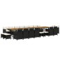 vidaXL 21-tlg. Garten-Essgruppe mit Kissen Schwarz Poly Rattan vidaXL 21-tlg. Garten-Essgruppe mit Kissen Schwarz Poly Rattan
