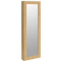 Schmuckschrank mit Spiegel Wandmontage 30x8,5x90 cm