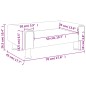 vidaXL Kindersofa Schwarz 70x45x26,5 cm Samt vidaXL Kindersofa Schwarz 70x45x26,5 cm Samt