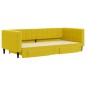 vidaXL Tagesbett Ausziehbar mit Schubladen Gelb 90x200 cm Samt vidaXL Tagesbett Ausziehbar mit Schubladen Gelb 90x200 cm Samt