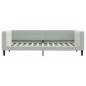 vidaXL Tagesbett Ausziehbar mit Schubladen Hellgrau 100x200 cm Samt vidaXL Tagesbett Ausziehbar mit Schubladen Hellgrau 100x200 cm Samt