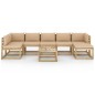 vidaXL 8-tlg. Garten-Lounge-Set mit Kissen Imprägniertes Kiefernholz vidaXL 8-tlg. Garten-Lounge-Set mit Kissen Imprägniertes Kiefernholz