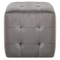vidaXL Pouf 2 Stk. Grau 30x30x30 cm Samtstoff vidaXL Pouf 2 Stk. Grau 30x30x30 cm Samtstoff