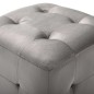 vidaXL Pouf 2 Stk. Grau 30x30x30 cm Samtstoff vidaXL Pouf 2 Stk. Grau 30x30x30 cm Samtstoff
