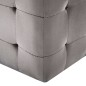 vidaXL Pouf 2 Stk. Grau 30x30x30 cm Samtstoff vidaXL Pouf 2 Stk. Grau 30x30x30 cm Samtstoff