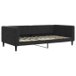 vidaXL Tagesbett Ausziehbar mit Schubladen Schwarz 100x200 cm Samt vidaXL Tagesbett Ausziehbar mit Schubladen Schwarz 100x200 cm Samt