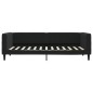 vidaXL Tagesbett Ausziehbar mit Schubladen Schwarz 100x200 cm Samt vidaXL Tagesbett Ausziehbar mit Schubladen Schwarz 100x200 cm Samt