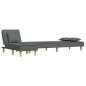 vidaXL Schlafsofa in L-Form Dunkelgrau 255x140x70 cm Stoff vidaXL Schlafsofa in L-Form Dunkelgrau 255x140x70 cm Stoff