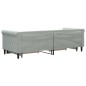 vidaXL Tagesbett Ausziehbar mit Schubladen Hellgrau 80x200 cm Samt vidaXL Tagesbett Ausziehbar mit Schubladen Hellgrau 80x200 cm Samt