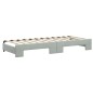 vidaXL Tagesbett Ausziehbar mit Schubladen Hellgrau 80x200 cm Samt vidaXL Tagesbett Ausziehbar mit Schubladen Hellgrau 80x200 cm Samt