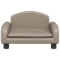 vidaXL Kindersofa Cappuccino-Braun 50x40x30 cm Kunstleder