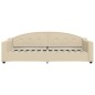 vidaXL Tagesbett Ausziehbar Creme 90x200 cm Stoff vidaXL Tagesbett Ausziehbar Creme 90x200 cm Stoff