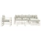 vidaXL 6-tlg. Garten-Lounge-Set Paletten mit Kissen in Beige Holz vidaXL 6-tlg. Garten-Lounge-Set Paletten mit Kissen in Beige Holz