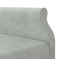 vidaXL Schlafsofa in L-Form Hellgrau 271x140x70 cm Samt vidaXL Schlafsofa in L-Form Hellgrau 271x140x70 cm Samt