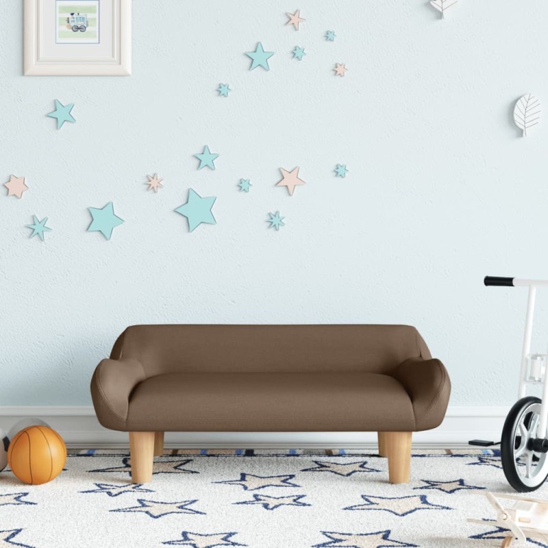 vidaXL Kindersofa Braun 70x40x24 cm Stoff vidaXL Kindersofa Braun 70x40x24 cm Stoff