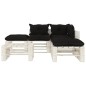 vidaXL 6-tlg. Garten-Lounge-Set Paletten mit Kissen in Schwarz Holz vidaXL 6-tlg. Garten-Lounge-Set Paletten mit Kissen in Schwarz Holz