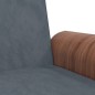 Schlafsofa mit Getränkehaltern Dunkelgrau Samt Schlafsofa mit Getränkehaltern Dunkelgrau Samt