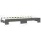 vidaXL Tagesbett Ausziehbar mit Schubladen Dunkelgrau 80x200 cm Stoff vidaXL Tagesbett Ausziehbar mit Schubladen Dunkelgrau 80x200 cm Stoff