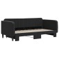 vidaXL Tagesbett Ausziehbar Schwarz 90x190 cm Samt vidaXL Tagesbett Ausziehbar Schwarz 90x190 cm Samt