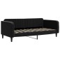 vidaXL Tagesbett Ausziehbar Schwarz 90x190 cm Samt vidaXL Tagesbett Ausziehbar Schwarz 90x190 cm Samt