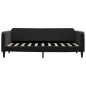 vidaXL Tagesbett Ausziehbar Schwarz 90x190 cm Samt vidaXL Tagesbett Ausziehbar Schwarz 90x190 cm Samt